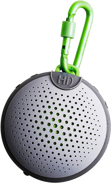 BoomPods AquaBlaster Waterproof Bluetooth Speaker With Alexa Grey / Green