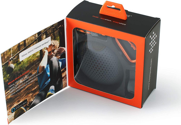 BoomPods AquaBlaster Waterproof Bluetooth Speaker With Alexa Green / Orange