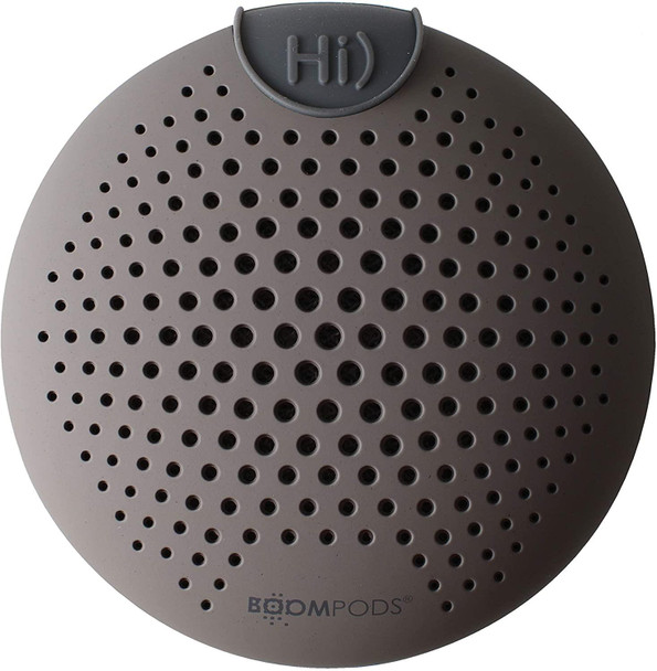 BoomPods Soundclip Mini Portable Wireless Speaker With Alexa Grey