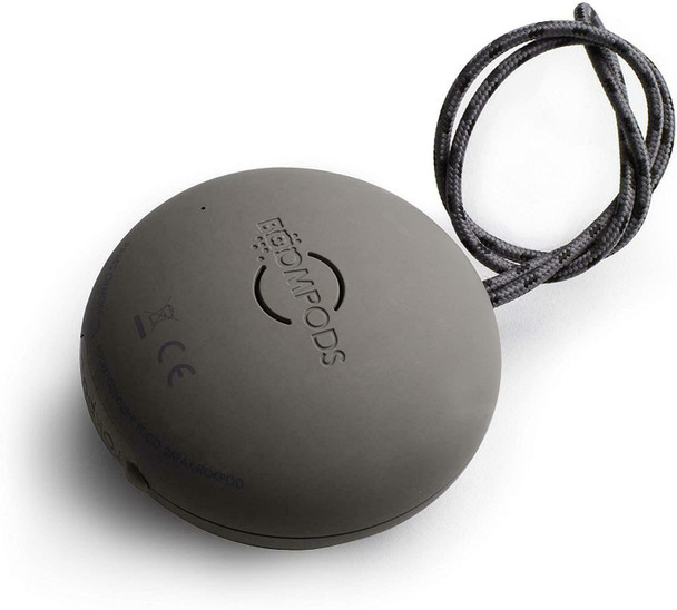 BoomPods RokPod Portable Waterproof Wireless Bluetooth Speaker - Grey