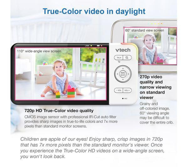 VTech RM5754HD Smart Video Baby Monitor Full HD 5" Display - White