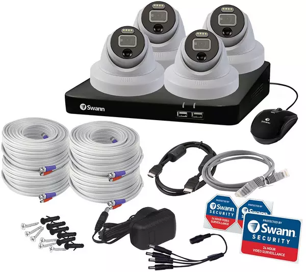 Swann Enforcer SWDVK-856804DE 8 channel 4K UHD DVR 2TB CCTV System 4 Cameras