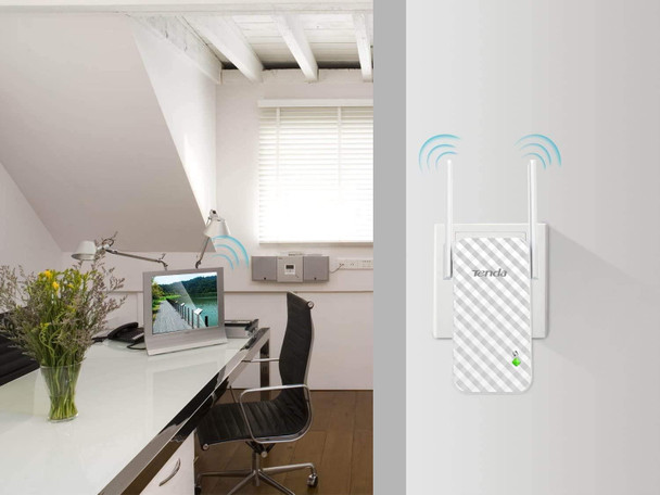 Tenda A9 N300 Universal WiFi Range Extender Single