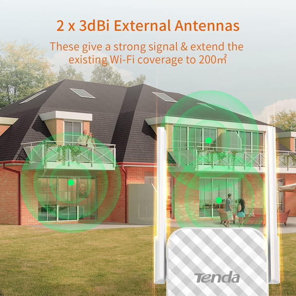 Tenda A9 N300 Universal WiFi Range Extender Single