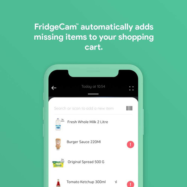 Smarter FridgeCam SFC01 Food Tracking WiFi Camera White for All Fridges