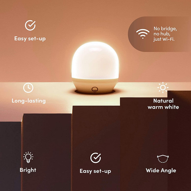 LIFX White Smart WiFi LED Light Bulb - E27 - No Hub Required