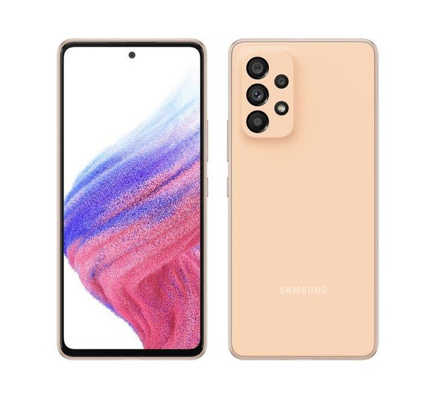 Samsung Galaxy A53 5G 6.5" FHD+ AMOLED 6GB/128GB Unlocked SmartPhone Peach