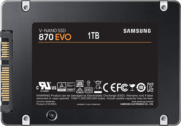 Samsung 870 EVO 1TB 2.5" SATA III SSD Internal Solid State Drive