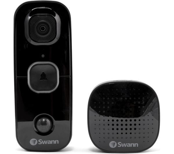 Swann SwannBuddy Full HD 1080p Smart Camera Video Doorbell - Black