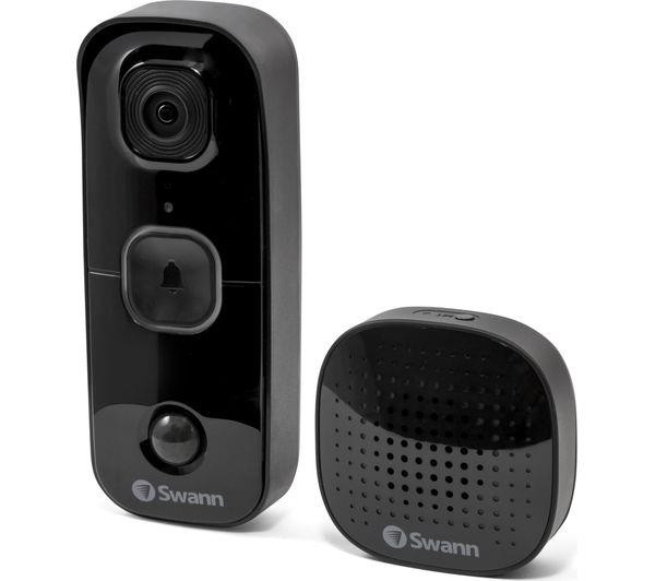 Swann SwannBuddy Full HD 1080p Smart Camera Video Doorbell - Black