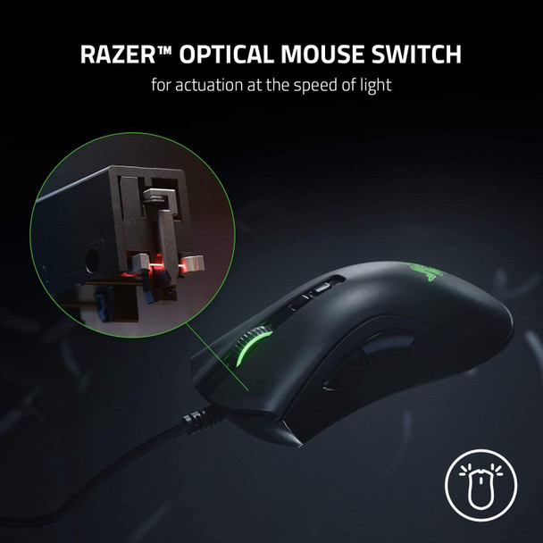Razer DeathAdder V2 USB Wired Optical RGB Gaming Mouse Black 8 Button