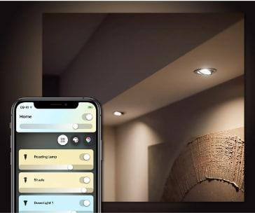 Philips Hue White Ambiance GU10 LED Smart Light Bulb - Single Pack
