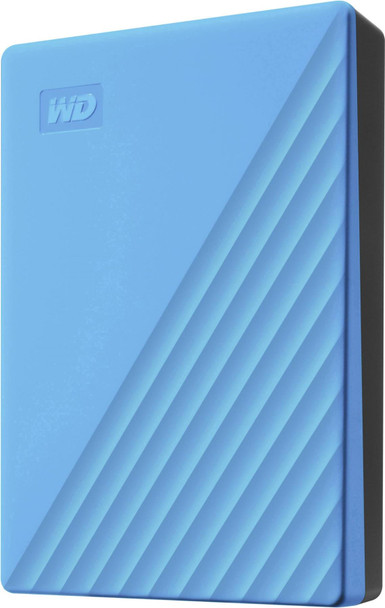 WD My Passport 4TB External Portable Hard Drive HDD USB 3.2 Gen1 - Blue