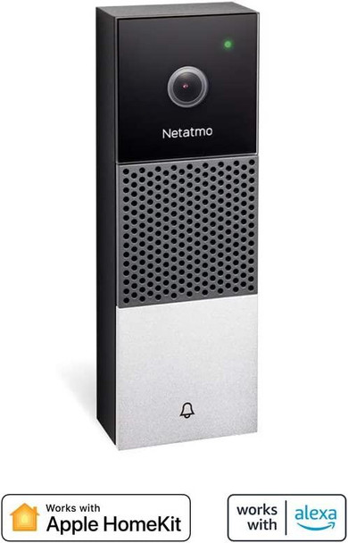 Netatmo Smart Full HD 1080p Wired Video Doorbell No Subscription Fees