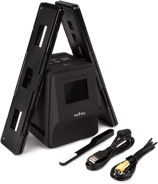 Veho Smartfix Portable 2.4" Display 14MP Negative Film & Slide Scanner Black