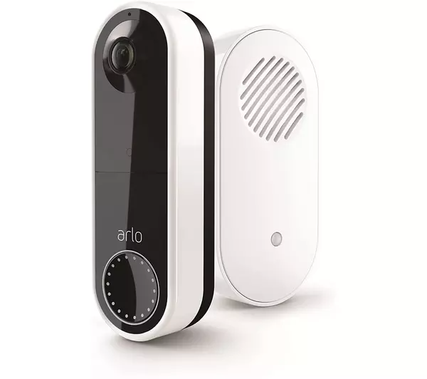 Arlo Essential HD+ 1536p Battery Or Mains Powered Smart Video Door Bell & Chime