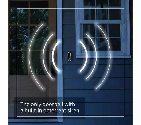 Arlo Essential HD+ 1536p Battery Or Mains Powered Smart Video Door Bell & Chime