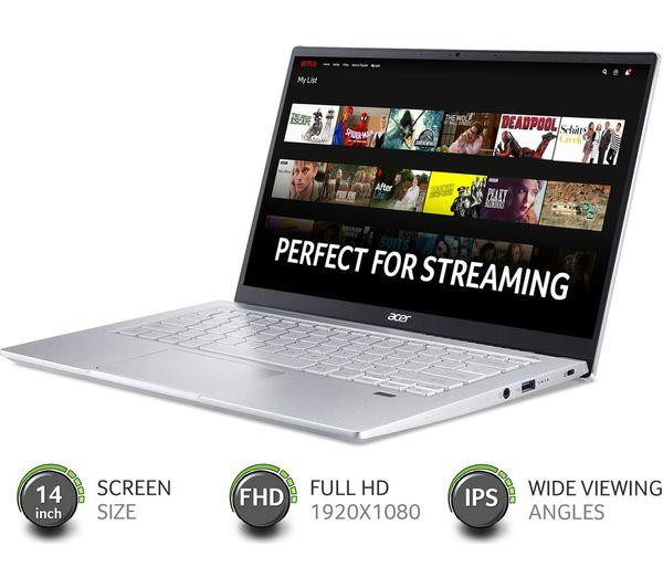 Acer Swift 3 14" FHD Laptop Windows 10 AMD Ryzen 5 5500U 8GB RAM 1TB SSD