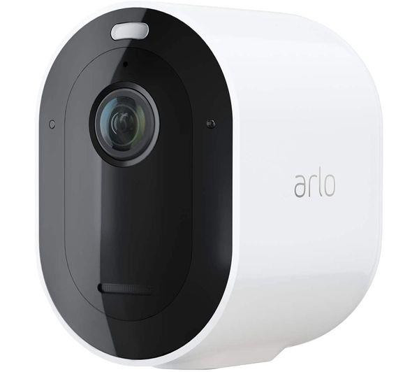Arlo Pro 4 2K 1440p Video HDR Wireless Home WiFi CCTV Security Camera - White