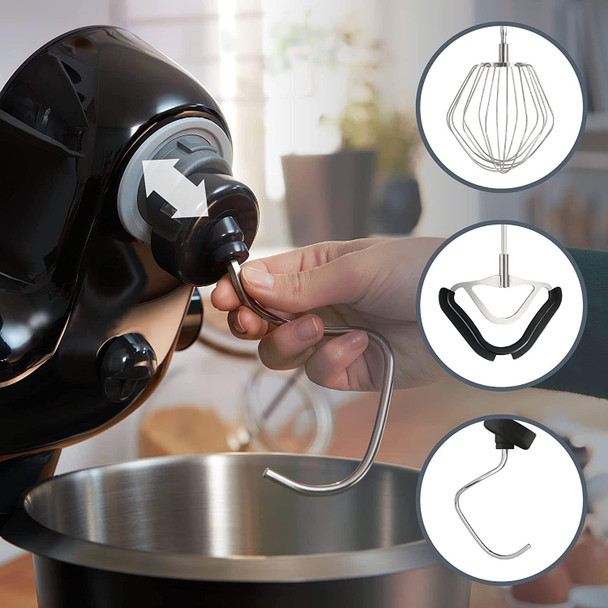 Bosch CreationLine Series 4 3.9 Litre 1000W 7 Speed Stand Mixer Carbon Black
