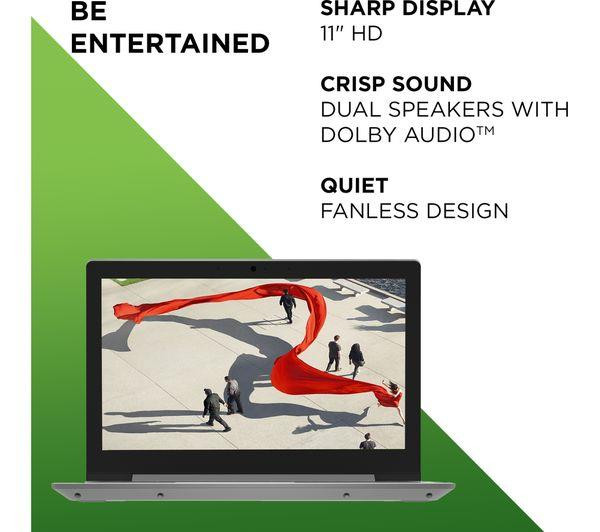 Lenovo IdeaPad Slim 1i 11.6" Laptop Intel Celeron N4020 4GB 64GB eMMC Grey