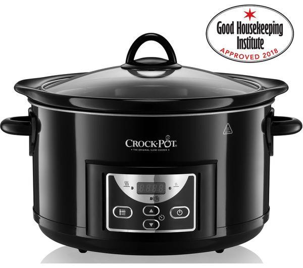 Crock Pot Slow Cooker 4.7L Capacity With Touch Controls 220W Black