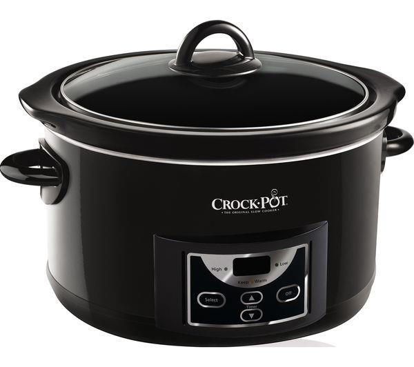 Crock Pot Slow Cooker 4.7L Capacity With Touch Controls 220W Black