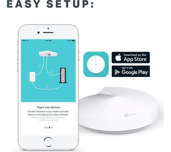 TP-Link Deco M5 Whole Home AC1300 Dual-Band WiFi System Twin Pack