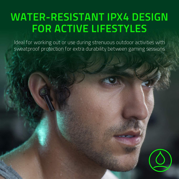 Razer Hammerhead True Wireless Bluetooth IPX4 In Ear Headphones - Black