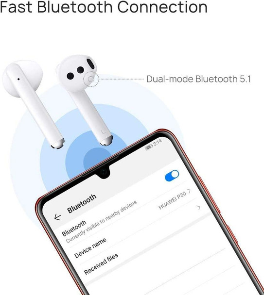 Huawei FreeBuds 3 Wireless Bluetooth In Ear Headphones - White