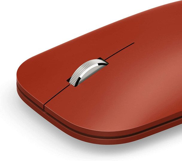 Microsoft Surface Mobile Wireless Mouse Bluetooth Ambidextrous - Poppy Red