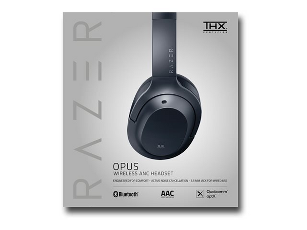 Razor Opus Wireless & Wired Bluetooth ANC Over Ear Headset Black