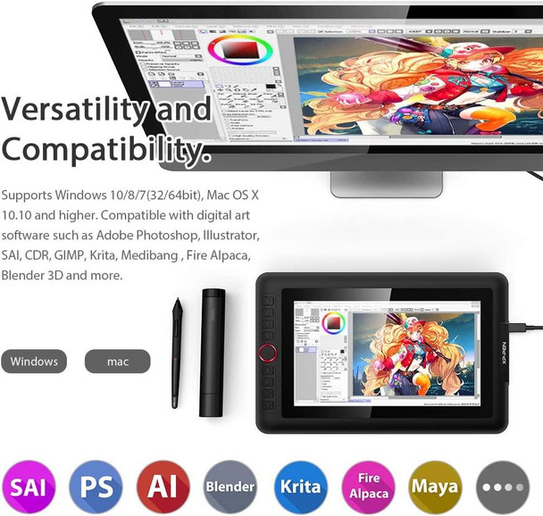 XP-PEN Artist 13.3 Pro 13.3" Full HD Graphics Drawing Tablet & Pen