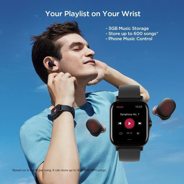 Amazfit GTS 2 Health & Fitness GPS Smart Watch With Alexa Black