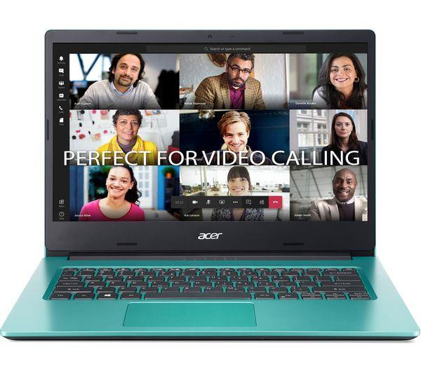 Acer Aspire 1 14" FHD Laptop Intel Celeron N4500 4GB RAM 64GB eMMC Blue
