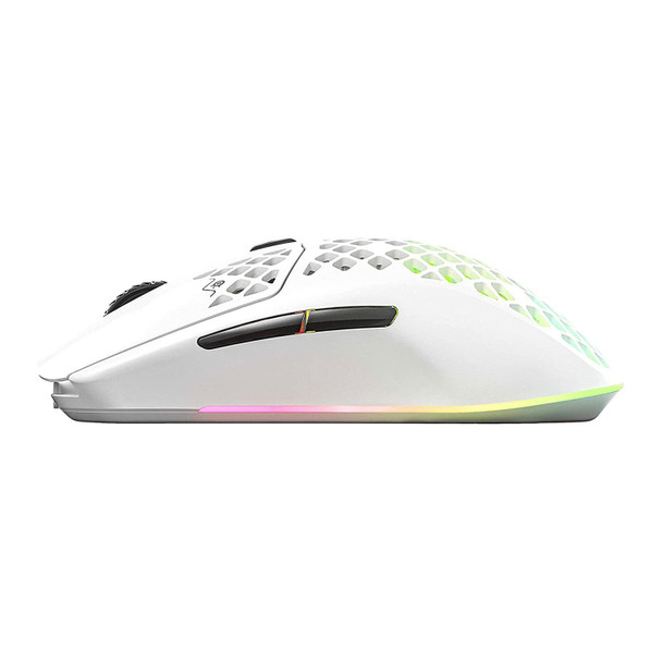 SteelSeries Aerox 3 (2022 Edition) Wireless Optical RGB Gaming Mouse Snow White
