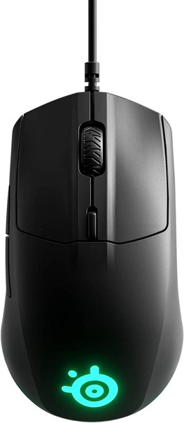 SteelSeries Rival 3 Wired 6 Button Optical Gaming Mouse Black