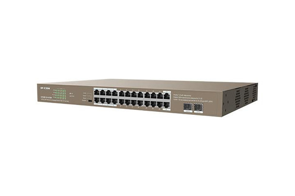 Tenda IP COM G1126P-24-410W 24GE+2SFP Ethernet Unmanaged Switch With 24-Port PoE