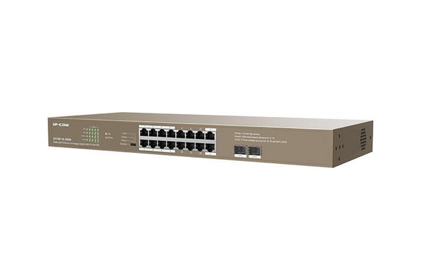 Tenda IP COM G1118P-16-250W 16GE+2SFP Ethernet Unmanaged Switch With 16-Port PoE