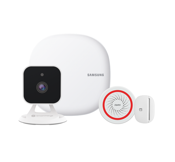 Vodafone V-Home by Samsung Security Starter Kit Hub, CCTV Camera, Sensor & Siren