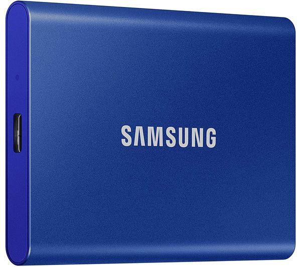 Samsung T7 Portable USB 3.2 1TB External Solid State Drive Blue