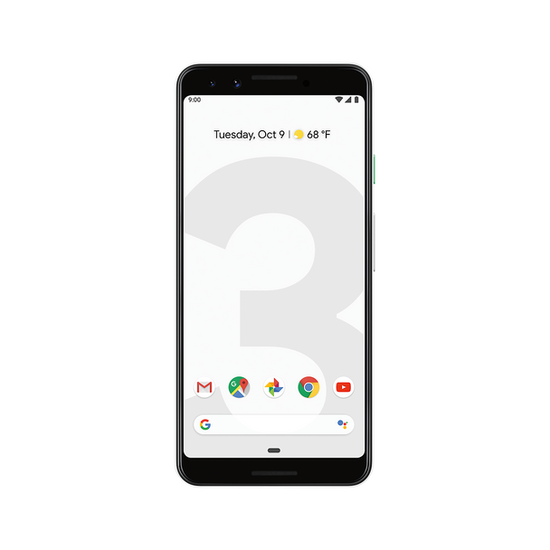Google Pixel 3 5.5" 4G 128GB Sim Free Unlocked Smart Phone White