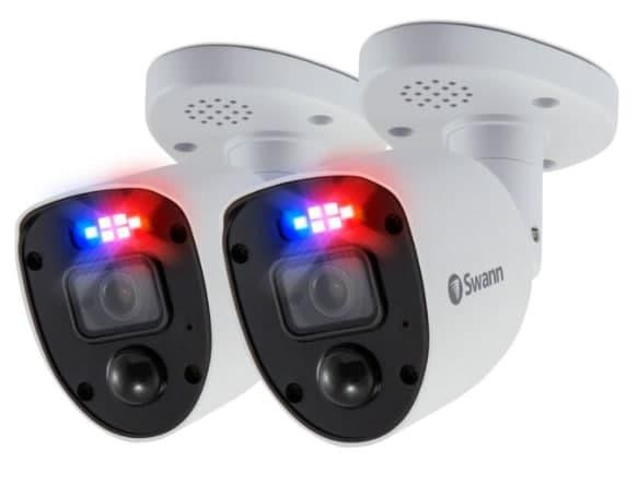 Swann 4 Channel 1TB DVR CCTV Recorder with 2 x 4K Ultra HD Enforcer Cameras