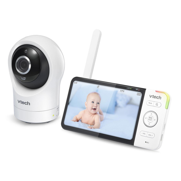 VTech 5764 Smart Video 5 Inch LCD Full HD Baby Monitor - White