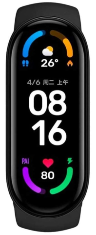 Xiaomi Mi Smart Band 6 1.56" AMOLED Fitness Tracker - Black