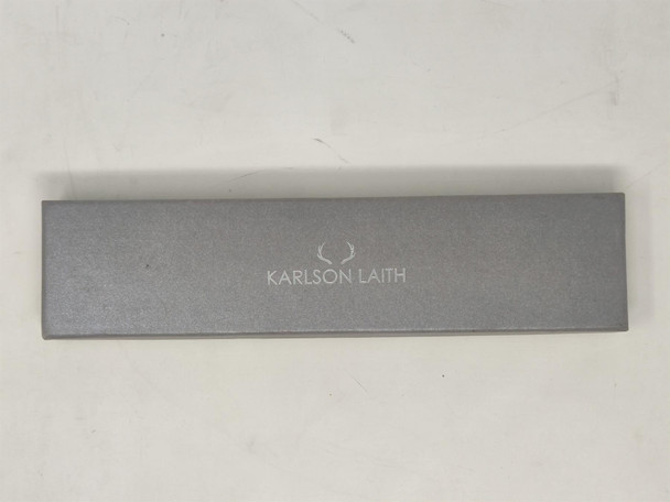 Karlson Laith Origin Wrist Watch 41mm White & Gold With Brown Leather