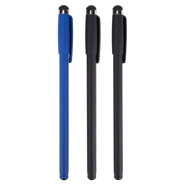 Targus AMM0601EU Disposable Stylus Pens Black/Blue - Triple Pack