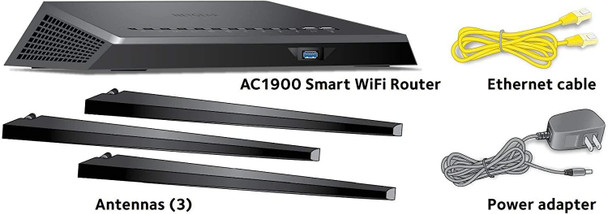 NETGEAR Nighthawk R7000 Dual Band Smart Wifi Router, AC1900, 4x Ethernet 2x USB