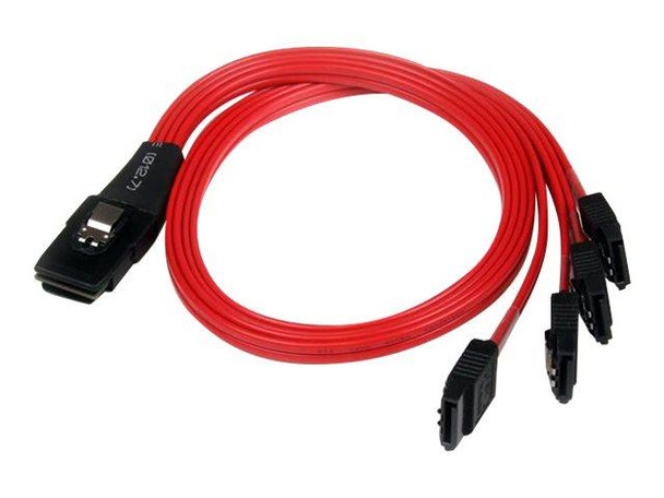 StarTech 50cm SFF-8087 to 4 x SATA Internal Cable - Red