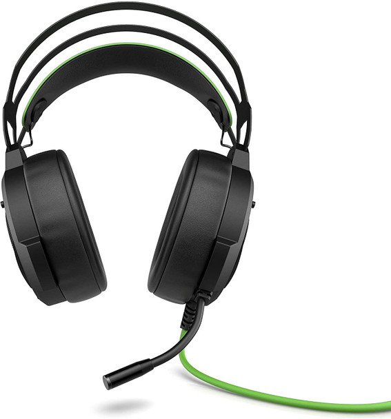 HP Pavilion 600 Over-Ear Wired LED Gaming Headset - Black/Green